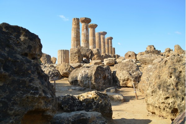 temple zeus site historique sicile vestiges temple zeus agrigente sicile