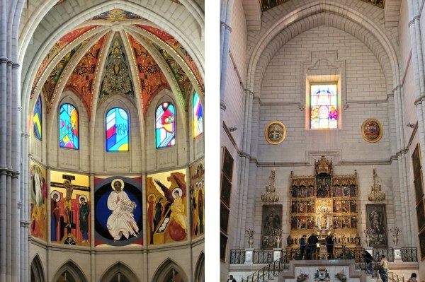 cathédrale Almudena visite Madrid famille décoration cathédrale Almudena