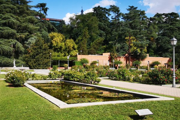 Debod Madrid vue panoramique parc del Oeste Madrid promenade